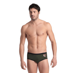 Maillot Homme ARENA ONE 12CM SWIM BRIEFS BIG LOGO DARK SAGE