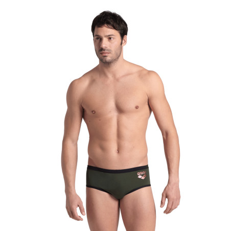 Maillot Homme ARENA ONE 12CM SWIM BRIEFS BIG LOGO DARK SAGE