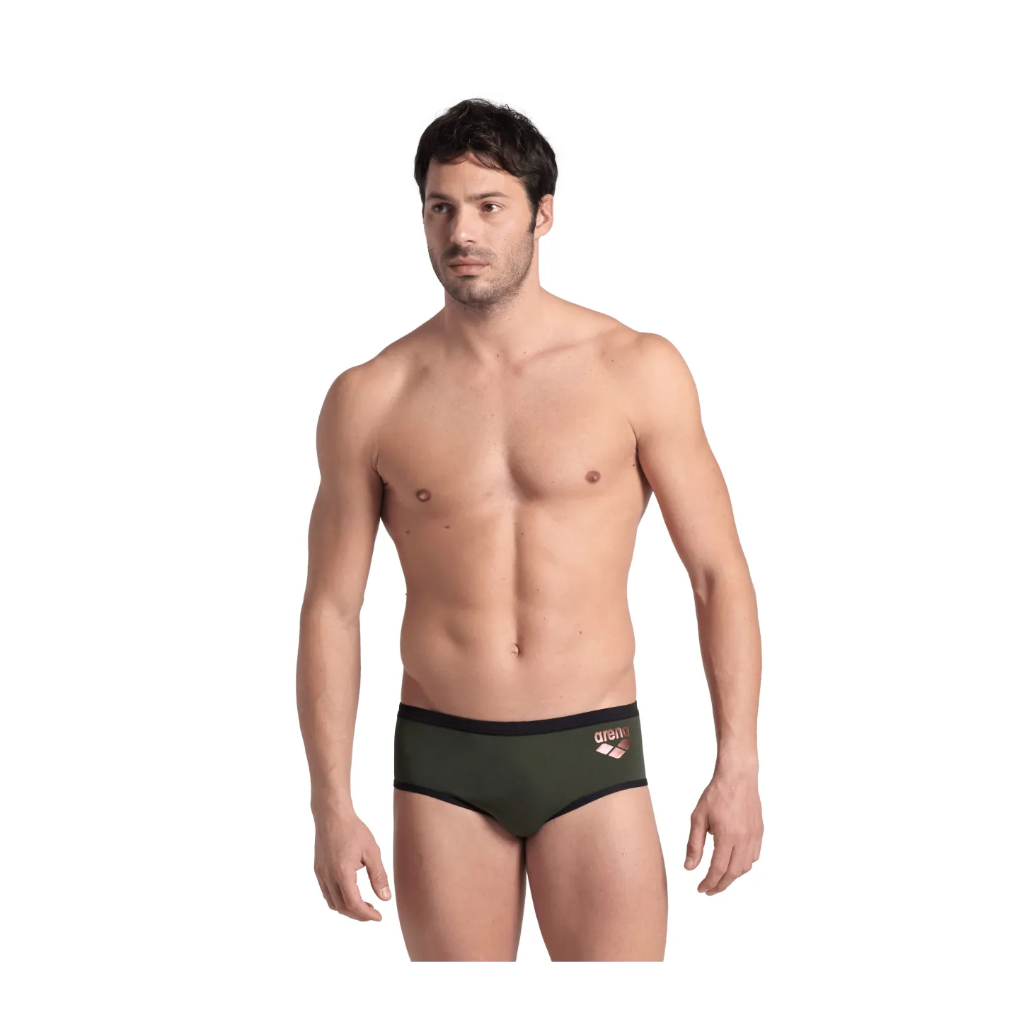Maillot Homme ARENA ONE 12CM SWIM BRIEFS BIG LOGO DARK SAGE