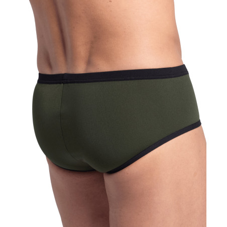 Maillot Homme ARENA ONE 12CM SWIM BRIEFS BIG LOGO DARK SAGE