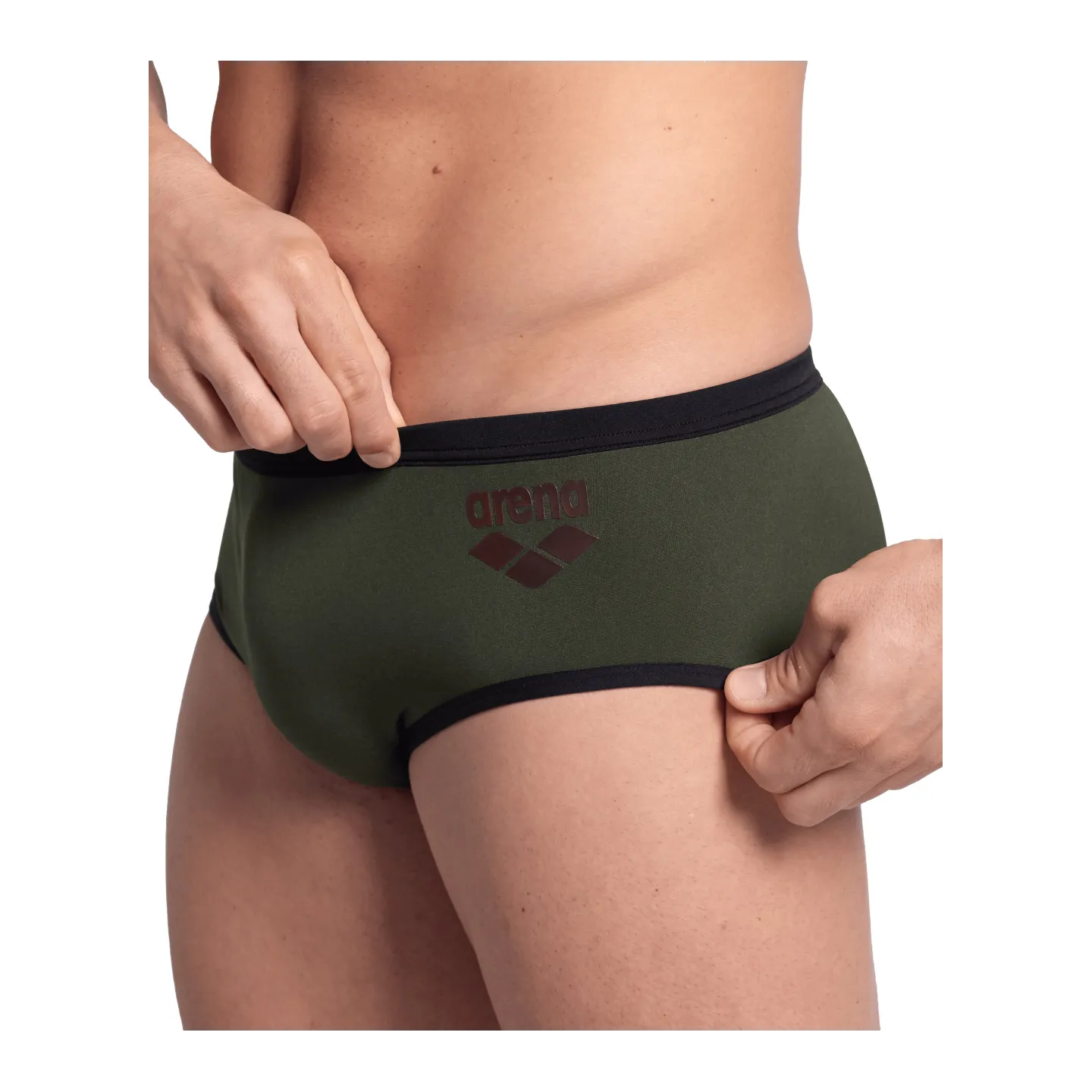 Maillot Homme ARENA ONE 12CM SWIM BRIEFS BIG LOGO DARK SAGE