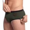 Maillot Homme ARENA ONE 12CM SWIM BRIEFS BIG LOGO DARK SAGE