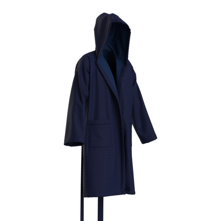 Peignoir Arena Losange Robe Navy White