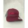 Casquette SWIIIM BORDEAUX MAROON GREY