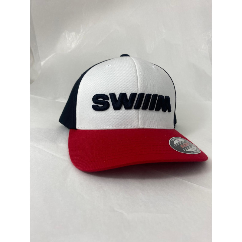 Casquette SWIIIM BLACK RED WHITE FLEXFIT