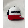 Casquette SWIIIM BLACK RED WHITE FLEXFIT