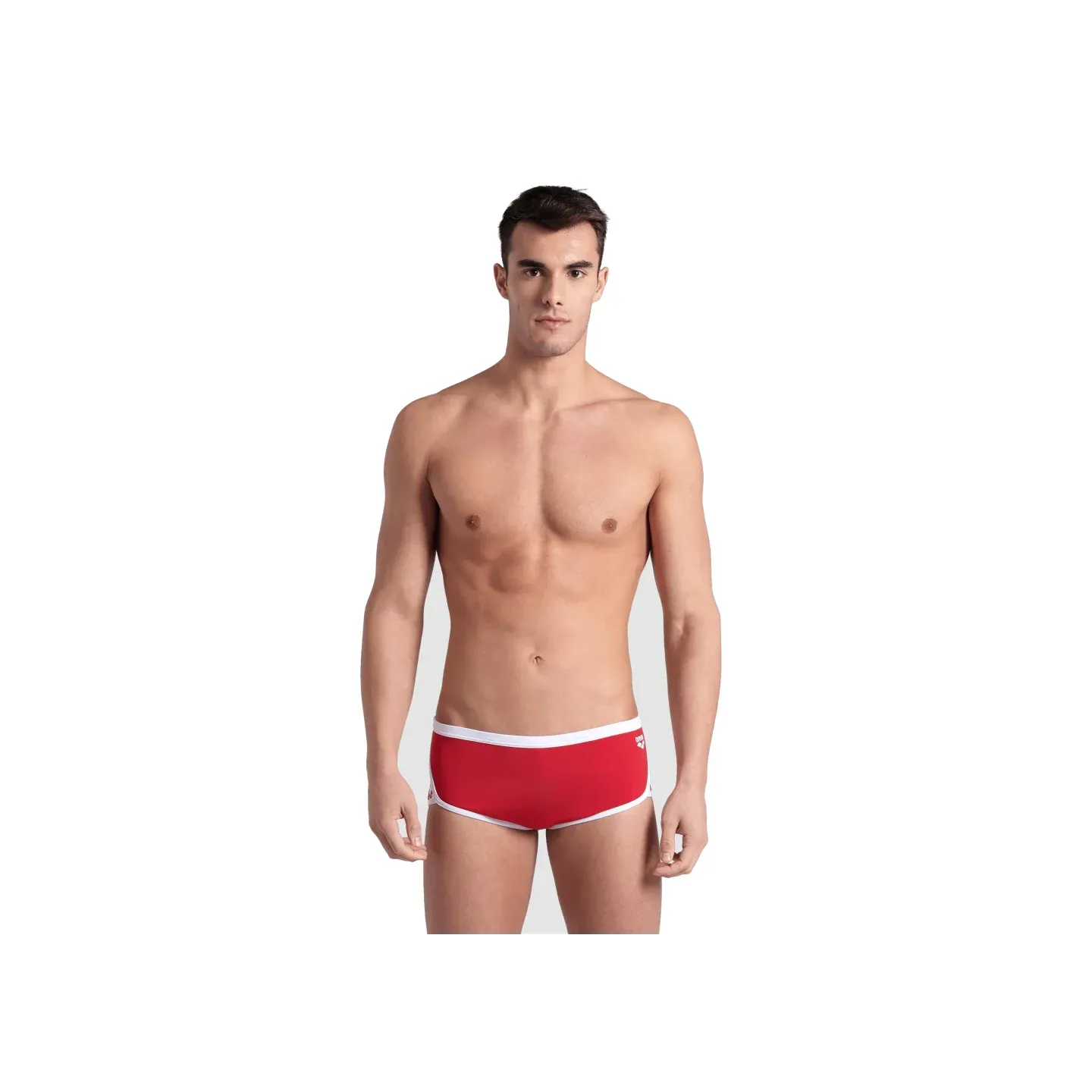 MEN'S ARENA ICONS SWIM LOW WAIST SHORT RED-WHITE
