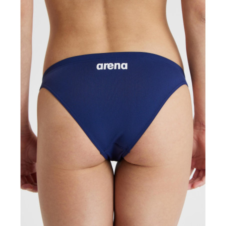 WOMEN'S TEAM SWIM BOTTOM SOLID NAVY-WHIT