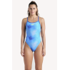 WOMEN'S ARENA SWIMSUIT CHALLENGE BACK AL BLUE MULTI-ROYAL