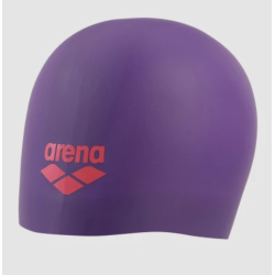 ARENA LONG HAIR CAP PLUM-BRIGHT_CORAL
