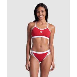 WOMEN'S ARENA ICONS BIKINI CROSS BACK SO RED-WHITE