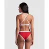 WOMEN'S ARENA ICONS BIKINI CROSS BACK SO RED-WHITE