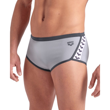 MEN'S ARENA ICONS SWIM LOW WAIST SHORT SEA FOAM-ASPHALT