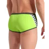 MEN'S ARENA ICONS SWIM LOW WAIST SHORT ARTIC LIME-DARK SAGE
