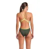 WOMEN'S SWIMSUIT LACE BACK SOLID DARK SA