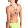 WOMEN'S SWIMSUIT LACE BACK SOLID ARTIC ARTIC LIME-FUTURE DUSK