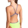 WOMEN'S SWIMSUIT LACE BACK SOLID ARTIC ARTIC LIME-FUTURE DUSK