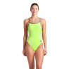 WOMEN'S SWIMSUIT LACE BACK SOLID ARTIC ARTIC LIME-FUTURE DUSK