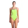 WOMEN'S SWIMSUIT LACE BACK SOLID ARTIC ARTIC LIME-FUTURE DUSK