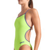 WOMEN'S SWIMSUIT LACE BACK SOLID ARTIC ARTIC LIME-FUTURE DUSK