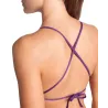 WOMEN'S TEAM SWIM TOP TIE BACK SOLID PLU