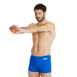 MEN'S TEAM SWIM SHORT SOLID ROYAL-WHITE