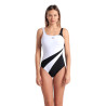 WOMEN'S ARENA SWIMSUIT LILIANA U BACK BLACK-WHITE