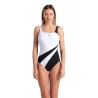 WOMEN'S ARENA SWIMSUIT LILIANA U BACK BLACK-WHITE