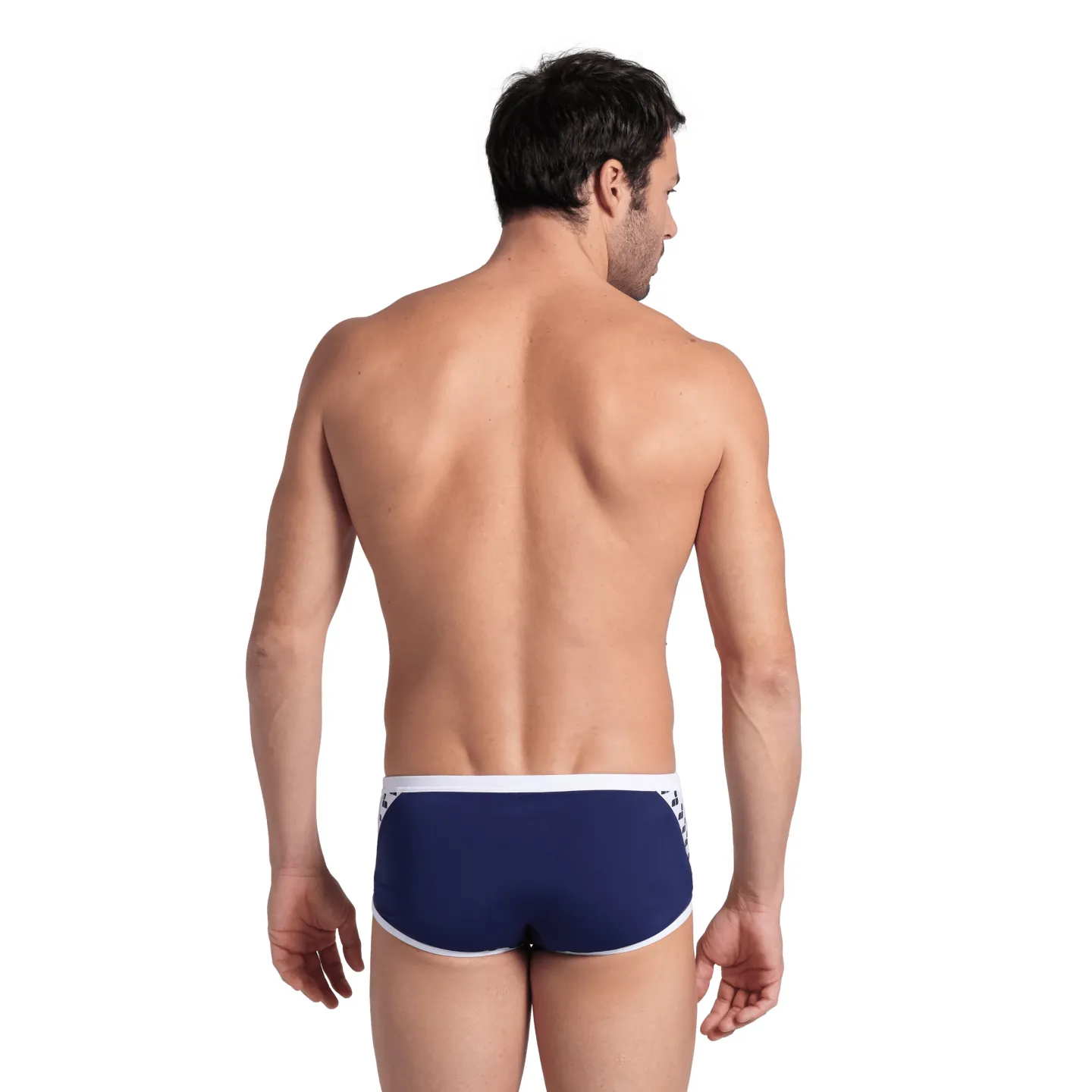 Maillot de Bain MEN'S ARENA ICONS SWIM LOW WAIST SHORT S NAVY-WHITE