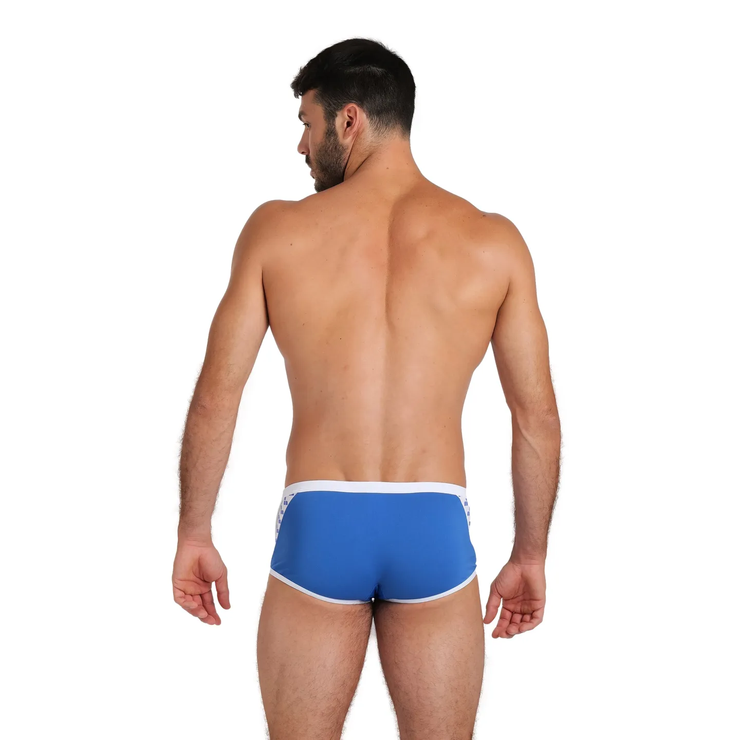 Maillot de Bain MEN'S ARENA ICONS SWIM LOW WAIST SHORT SOLID BLUE-WHITE (copie)