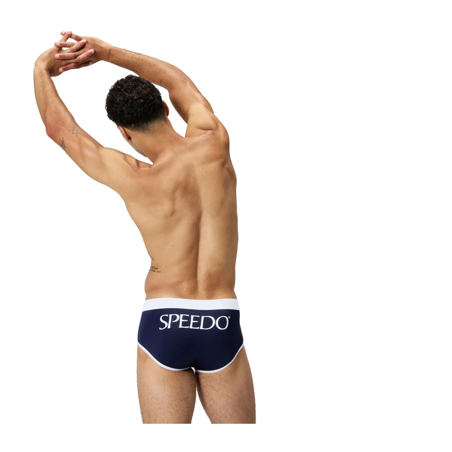 ECO JETSTREAM RETRO LOGO BRIEF NAV/WHI