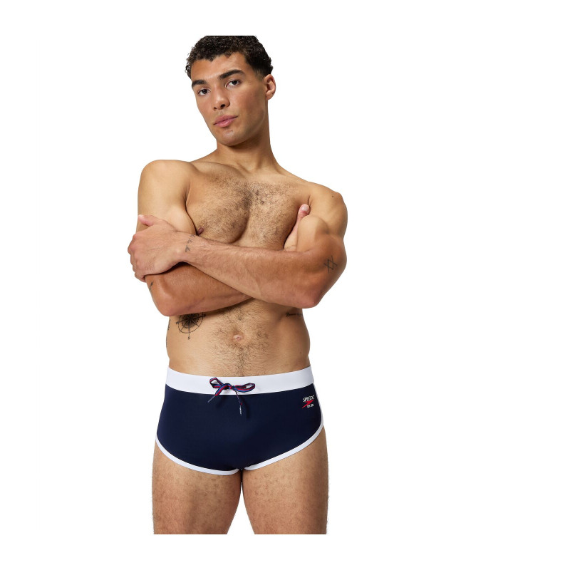 ECO JETSTREAM RETRO LOGO BRIEF NAV/WHI