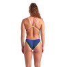 W ARENA ONE DOUBLE CROSS BACK ONE PIECE NAVY-FLUO PINK-SOFT GREEN