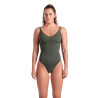 WOMEN'S ARENA SWIMSUIT VICTORIA U BACK DARK SAGE