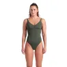 WOMEN'S ARENA SWIMSUIT VICTORIA U BACK DARK SAGE