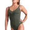WOMEN'S ARENA SWIMSUIT VICTORIA U BACK DARK SAGE