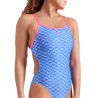 WOMEN'S ARENA MONOGRAM SWIMSUIT CHALLENG BLUE RIVER