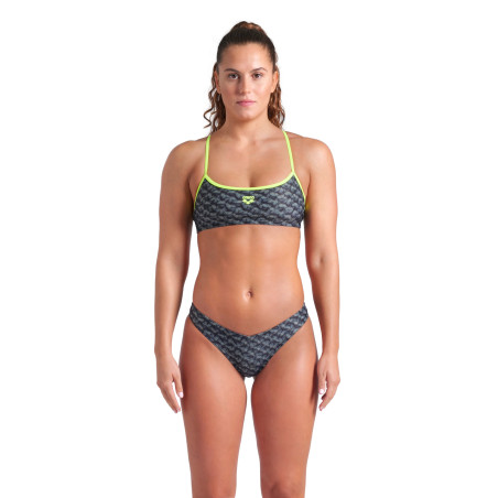WOMEN'S ARENA MONOGRAM BIKINI BANDEAU DA