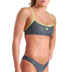 WOMEN'S ARENA MONOGRAM BIKINI BANDEAU DA