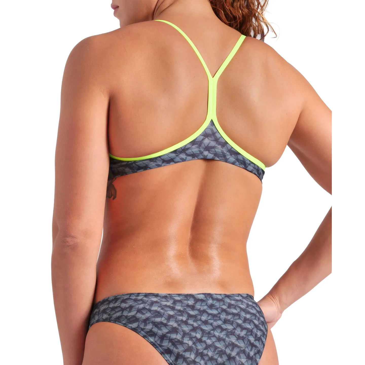 WOMEN'S ARENA MONOGRAM BIKINI BANDEAU DA