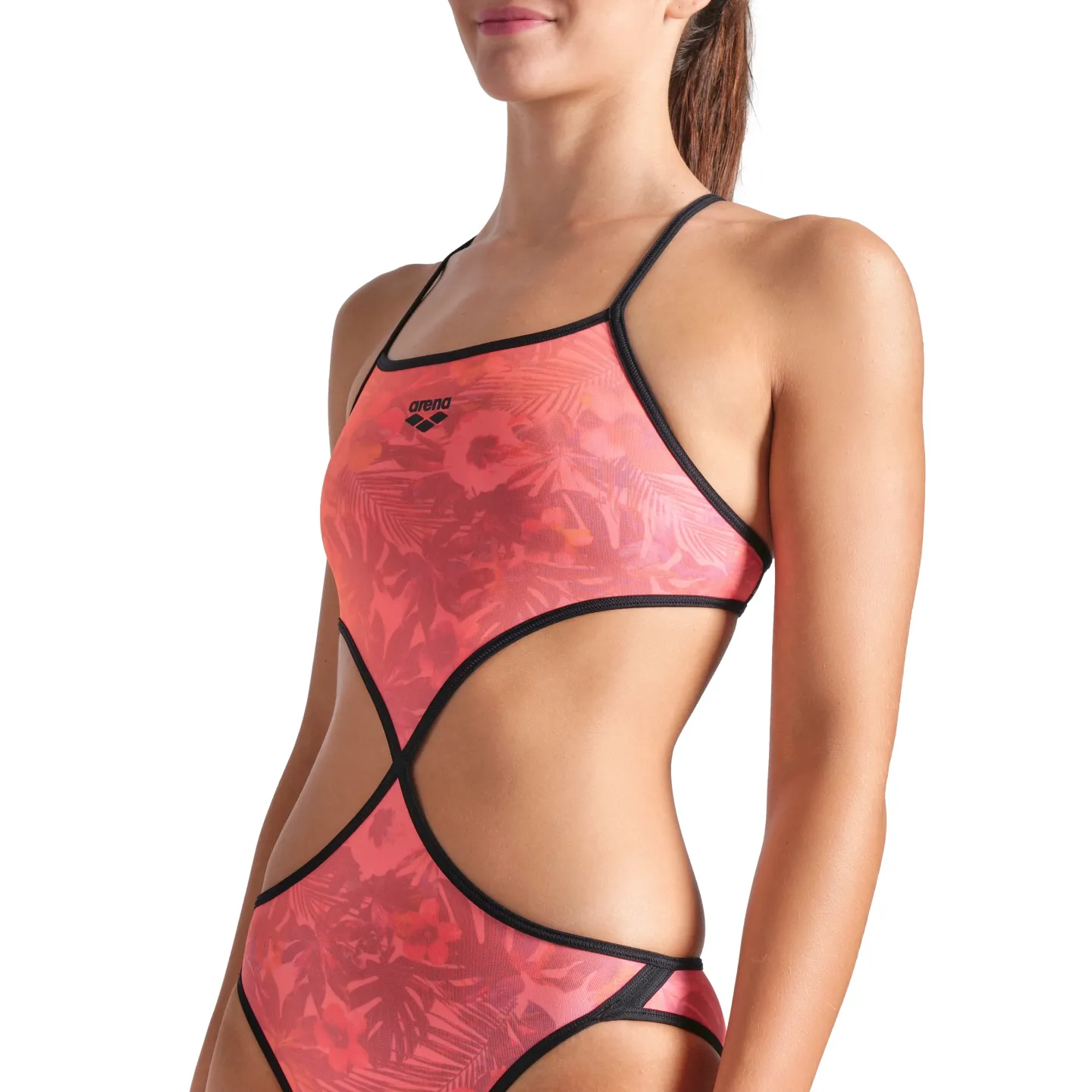 WOMEN'S ARENA TWIST'N'MIX SWIMSUIT BLACK
