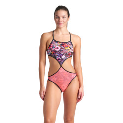 WOMEN'S ARENA TWIST'N'MIX SWIMSUIT BLACK