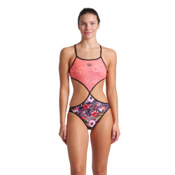 WOMEN'S ARENA TWIST'N'MIX SWIMSUIT BLACK