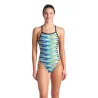 WOMEN'S ARENA RACING STRIPE SWIMSUIT XCR