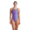 WOMEN'S ARENA RACING STRIPE SWIMSUIT XCR