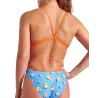WOMEN'S ARENA DUCKS SWIMSUIT LACE BACK TURQUOISE