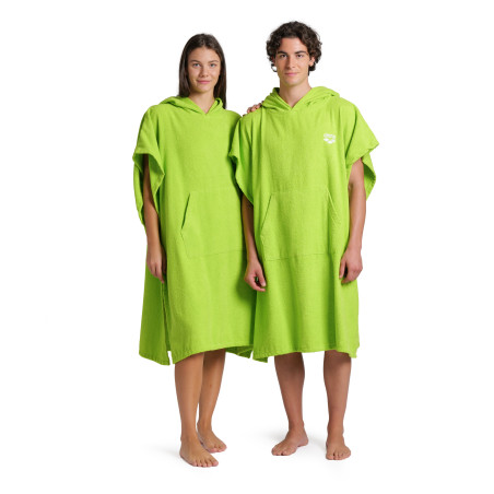 ARENA COTTON PONCHO ARTIC LIME-WHITE