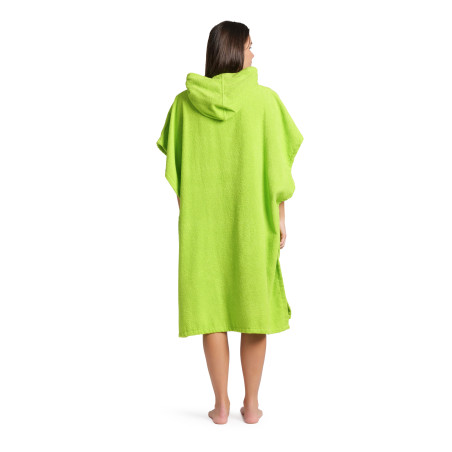 ARENA COTTON PONCHO ARTIC LIME-WHITE