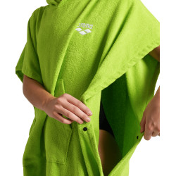 ARENA COTTON PONCHO ARTIC LIME-WHITE