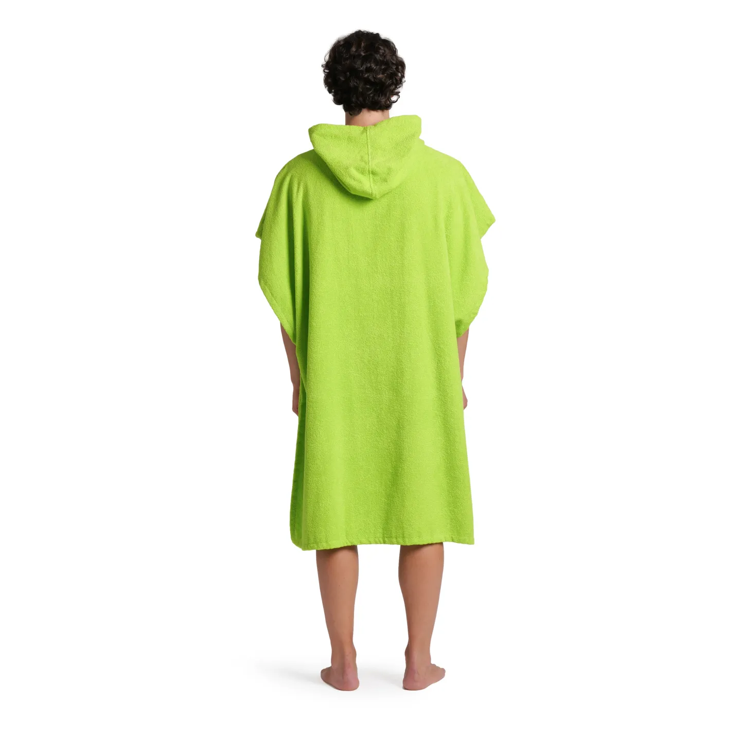 ARENA COTTON PONCHO ARTIC LIME-WHITE